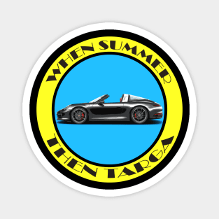 Summer Targa - Porsche Targa Magnet