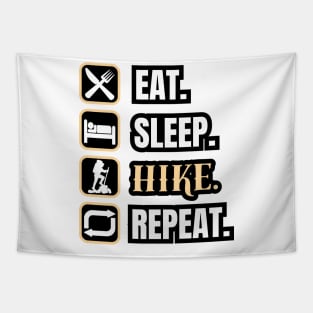 Eat Sleep Hike Repeat Tapestry