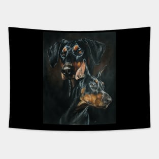 Double Doberman Pinscher Tapestry