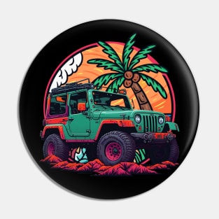 Jeep Sunset Pin