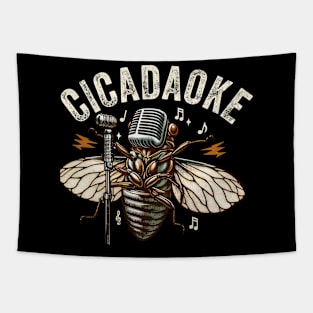 cicada 2024 Invasion Funny Karoke Brood XIX & XIII Tapestry