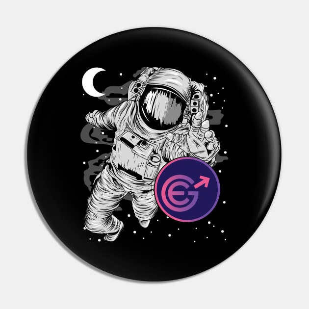 Astronaut Reaching Evergrow Crypto EGC Coin To The Moon Crypto Token Cryptocurrency Wallet Birthday Gift For Men Women Kids Pin by Thingking About