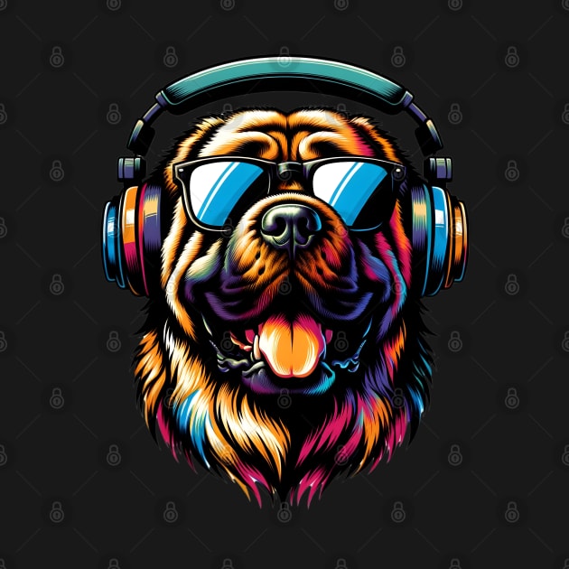 Spanish Mastiff DJ Grooves with Smiling Charm by ArtRUs