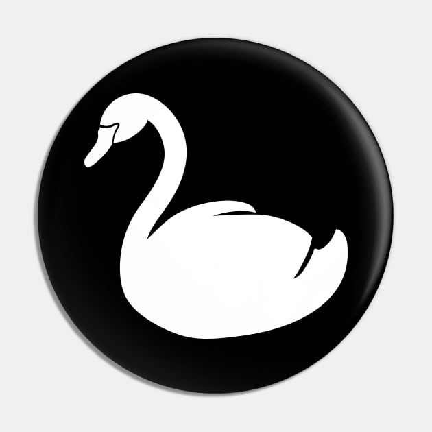 Swan Silhouette Pin by KC Happy Shop