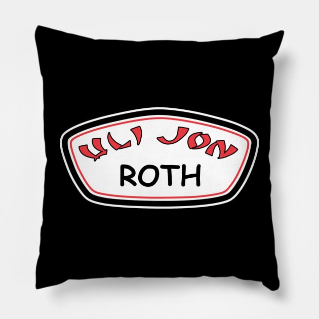 Uli Jon Roth / Ron Jon Mashup Pillow by RetroZest