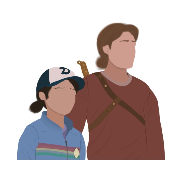 The Walking Dead Game Season 2 Clementine and Luke Fan Art by senaeksi