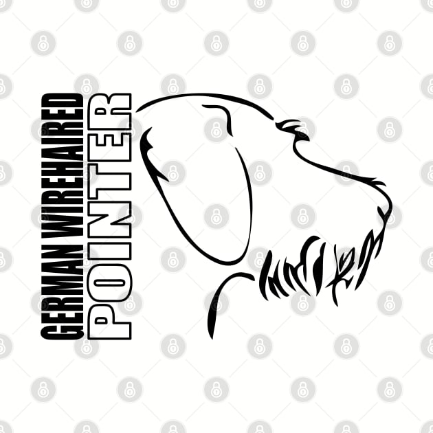 German Wirehaired Pointer profile dog lover by wilsigns