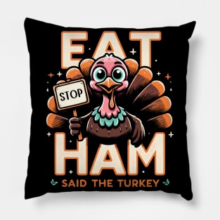Whimsical Thanksgiving Turkey - Eat Ham Pillow