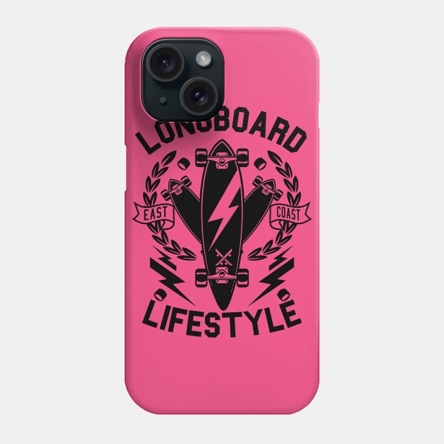 Funky Summer Longboard Phone Case by Superfunky