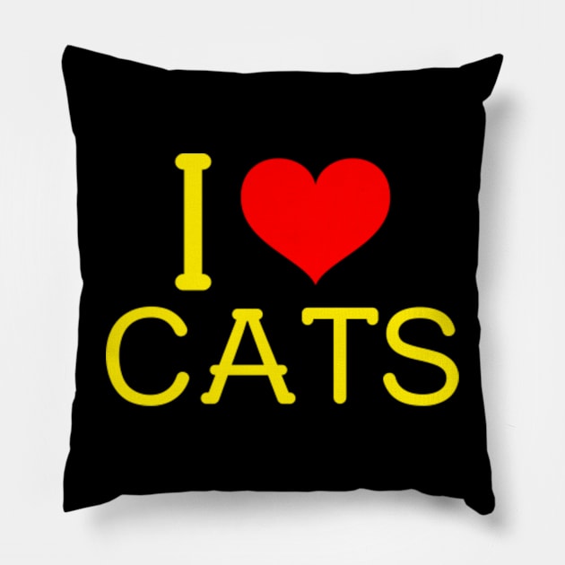 I love cats Pillow by ArtJoy