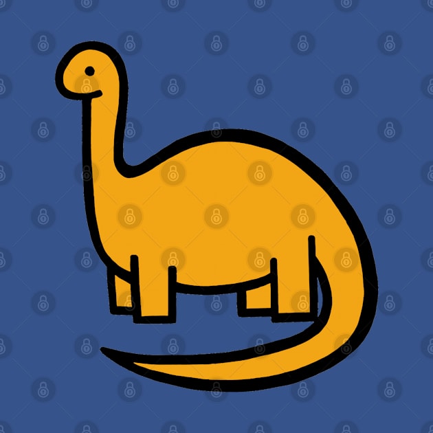 Sunshine Mustard Yellow Dinosaur by UndrDesertMoons