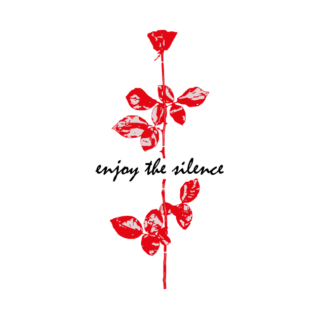 Enjoy The Silence - Red & Black by GermanStreetwear