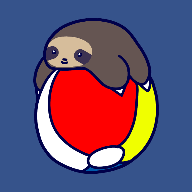 Beach Ball Sloth by saradaboru