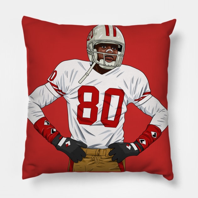 Jerry Rice Pillow by Ades_194