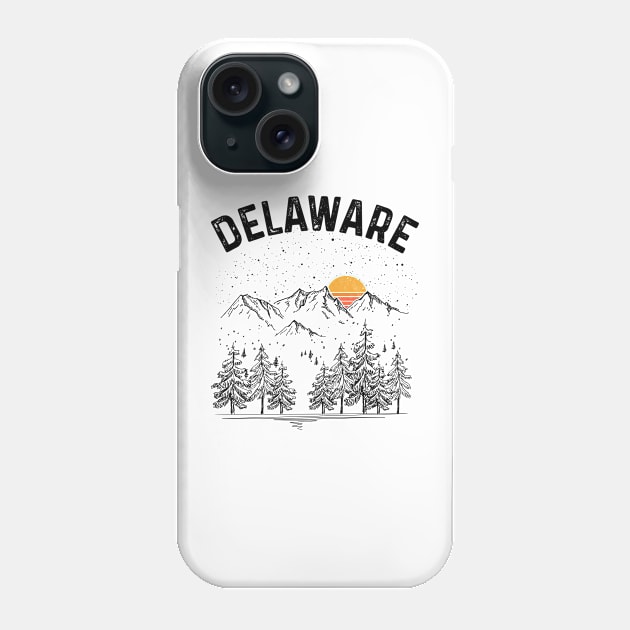 Delaware State Vintage Retro Phone Case by DanYoungOfficial