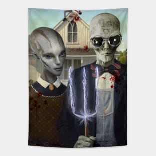 Extraterestrial gothic Tapestry