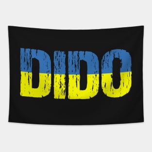 Dido Grandfather Distressed Ukrainian Flag Tapestry