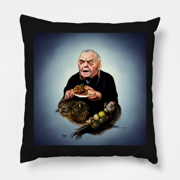 Ernest Borgnine eating a vole Pillow by silusUK