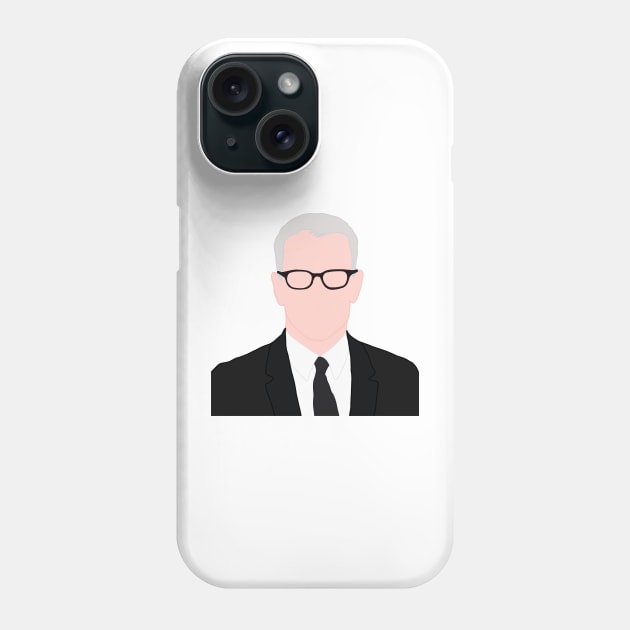 Anderson Cooper News Anchor Phone Case by GrellenDraws