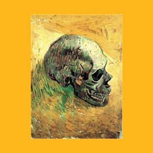 Van Gogh Skull Art Design T-Shirt
