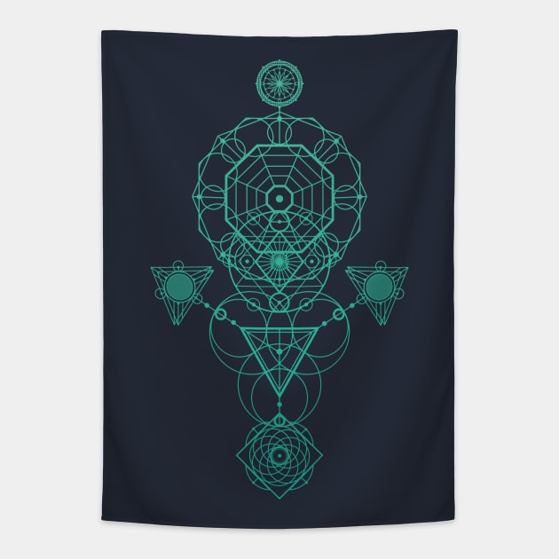 Starseed Activation Sacred Geometry Tapestry by rycotokyo81