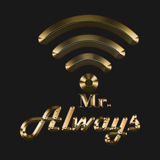 couple clothing wifi and hotspot for male - Gold edition T-Shirt