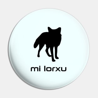 I'm A Fox (Lojban) Pin