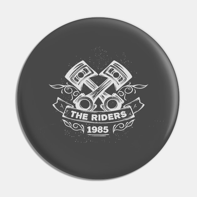 Bikers Pin by Brainable ART