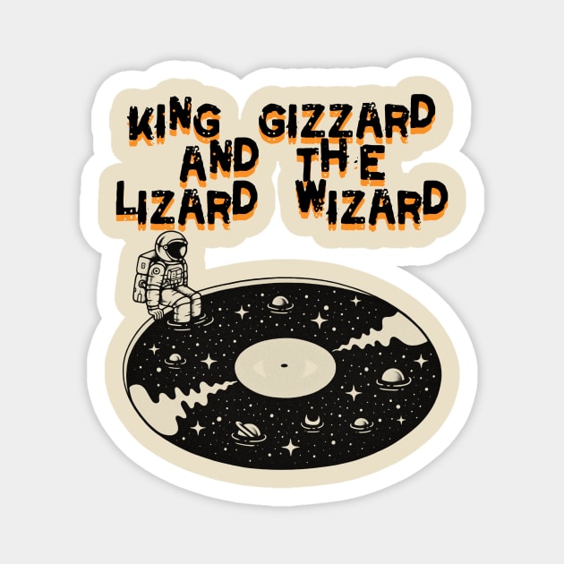 king gizzard and the lizard wizard visual art Magnet by DOGGIES ART VISUAL