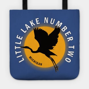 Little Lake Number Two in Michigan Heron Sunrise Tote