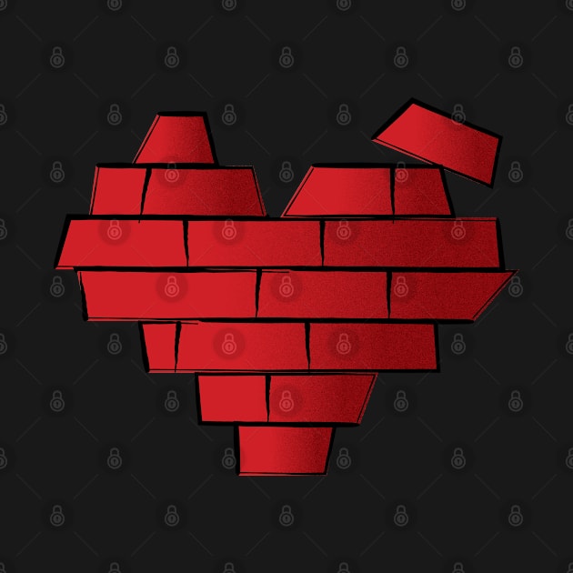 Heart Brick by teeleoshirts