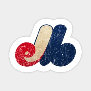 Defunct Montreal Expos Baseball Magnet
