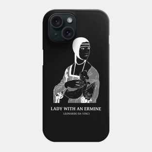 Lady with an ermine (white version) Phone Case