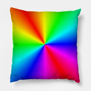 Rainbow Center Burst Pillow