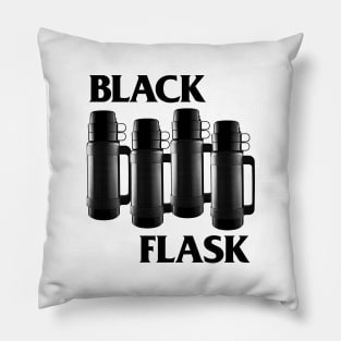 Black Flask - Black Flag Parody Design Tribute Pillow