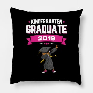 Dabbing Kindergarten Graduate Class Of 2019 Girls Pillow