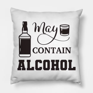 May Contain Alcohol Pillow