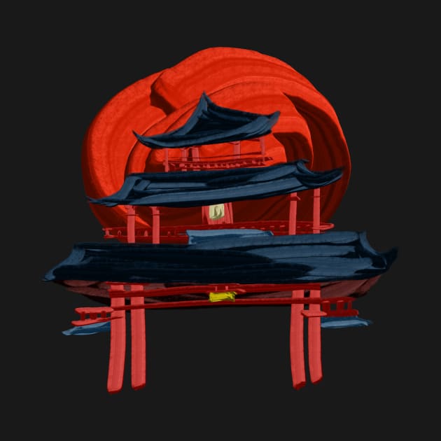 cool Japanese Shrine by Oneir