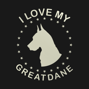 i love my great dane dog T-Shirt