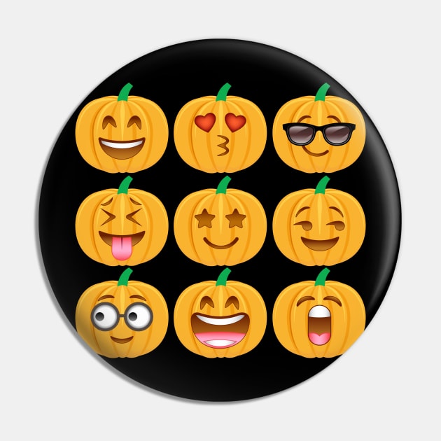 Pumpkin Emoji for Halloween and Thanksgiving Fun Pin by SassySoClassy
