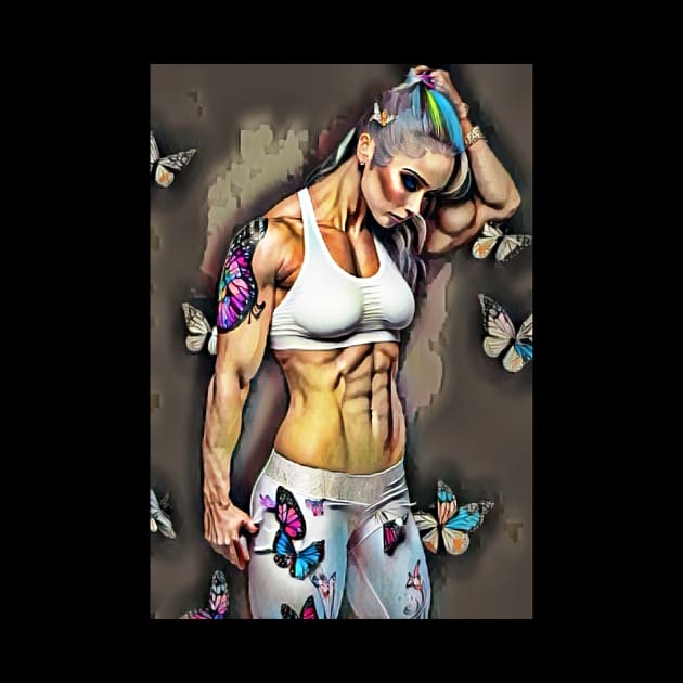 Female Bodybuilder butterflies by PersianFMts