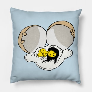 Cracked Lazy Egg Pillow