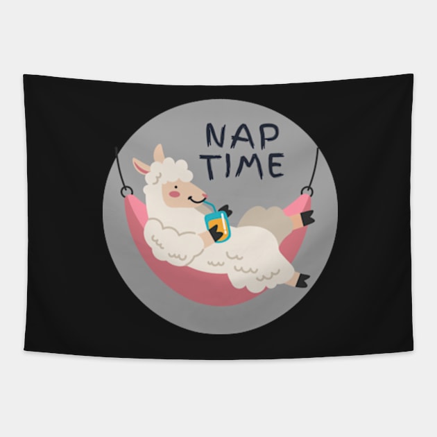 most likely to take a nap Sticker Tapestry by MoGaballah