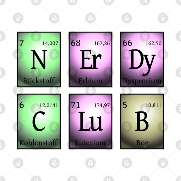 nerdy club in chemical elements... by pASob