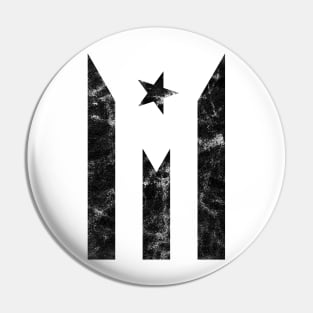 Bandera Negra de Puerto Rico Resiste Boricua Puerto Rican Black Flag Pin