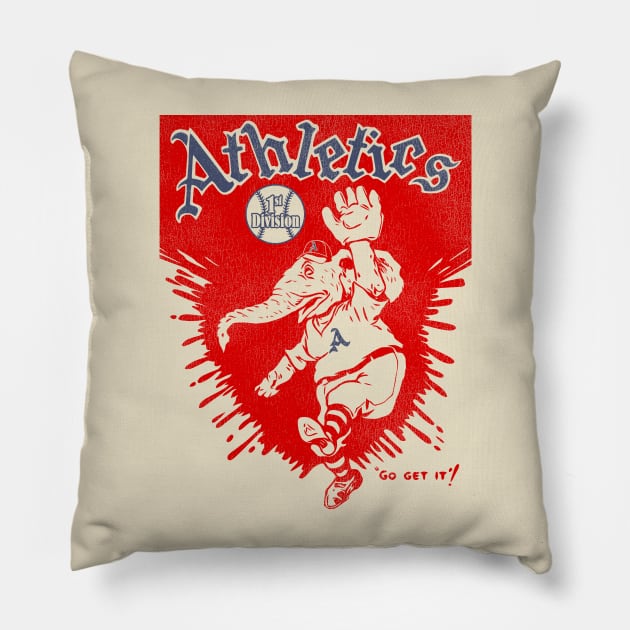 Defunct Philadelphia Baseball Team Pillow by Defunctland