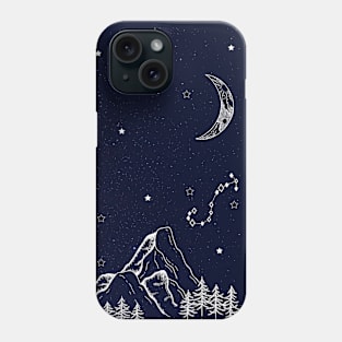 Mountains at Night Phone Case