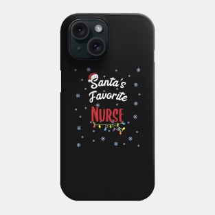 Santa's Favorite Nurse Christmas xmas Gift Phone Case