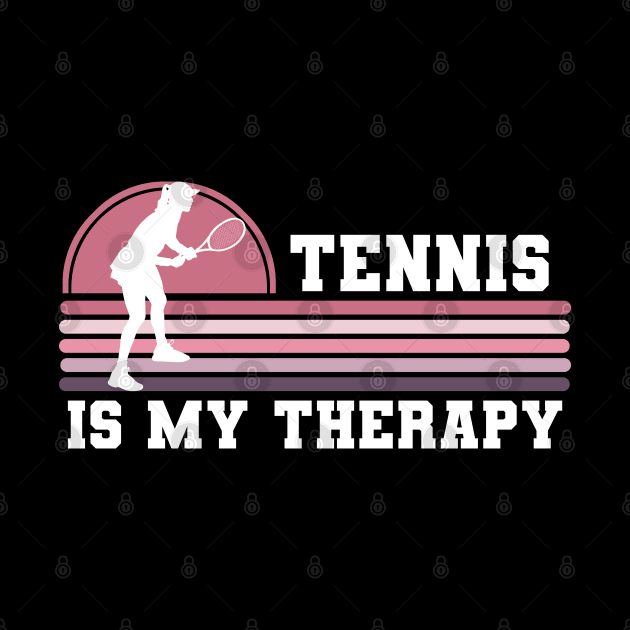 Tennis Is My Therapy by coloringiship