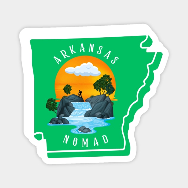 Arkansas Nomad Magnet by Crossbar Apparel